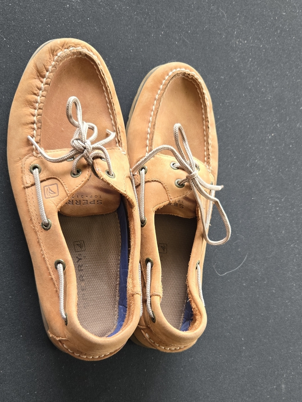 Sperry Men’s Light Brown Leather Boat Shoes Size 10.5M